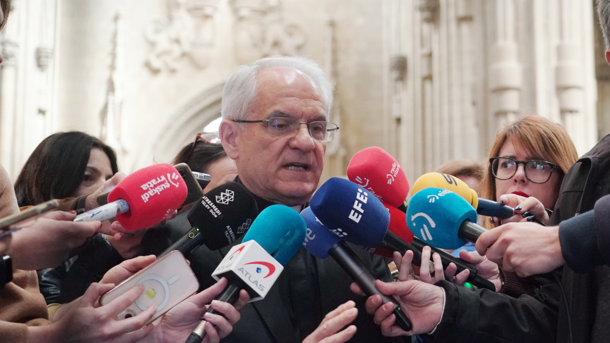 El vicario general de la Diócesis de Vitoria, Carlos García