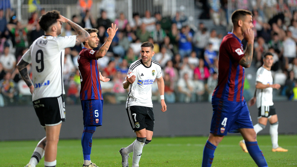 Dani Ojeda, durante el partido contra el Eldense.