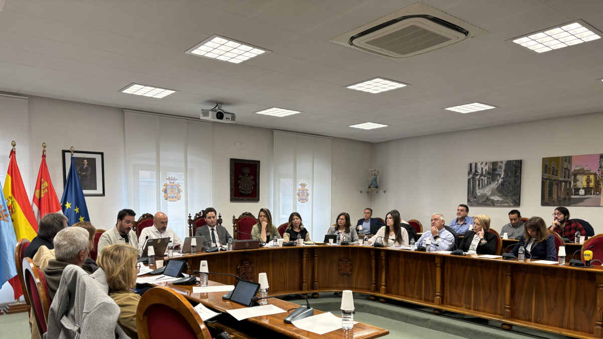 Imagen del pleno celebrado hoy en Aranda