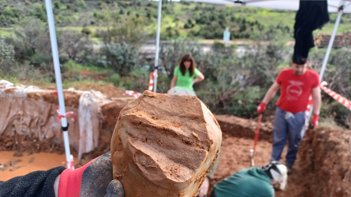 Núcleo de lasas de cuarcita.