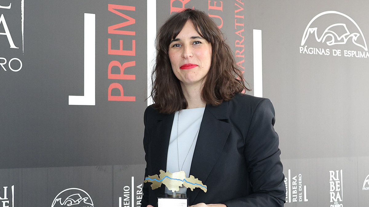 Magalí Etchebarne, durante la entrega del premio el pasado marzo.