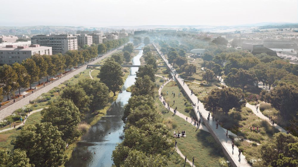 Propuesta ganadora de Burgos Río del estudio Francisco Burgos & Ginés Garrido.
