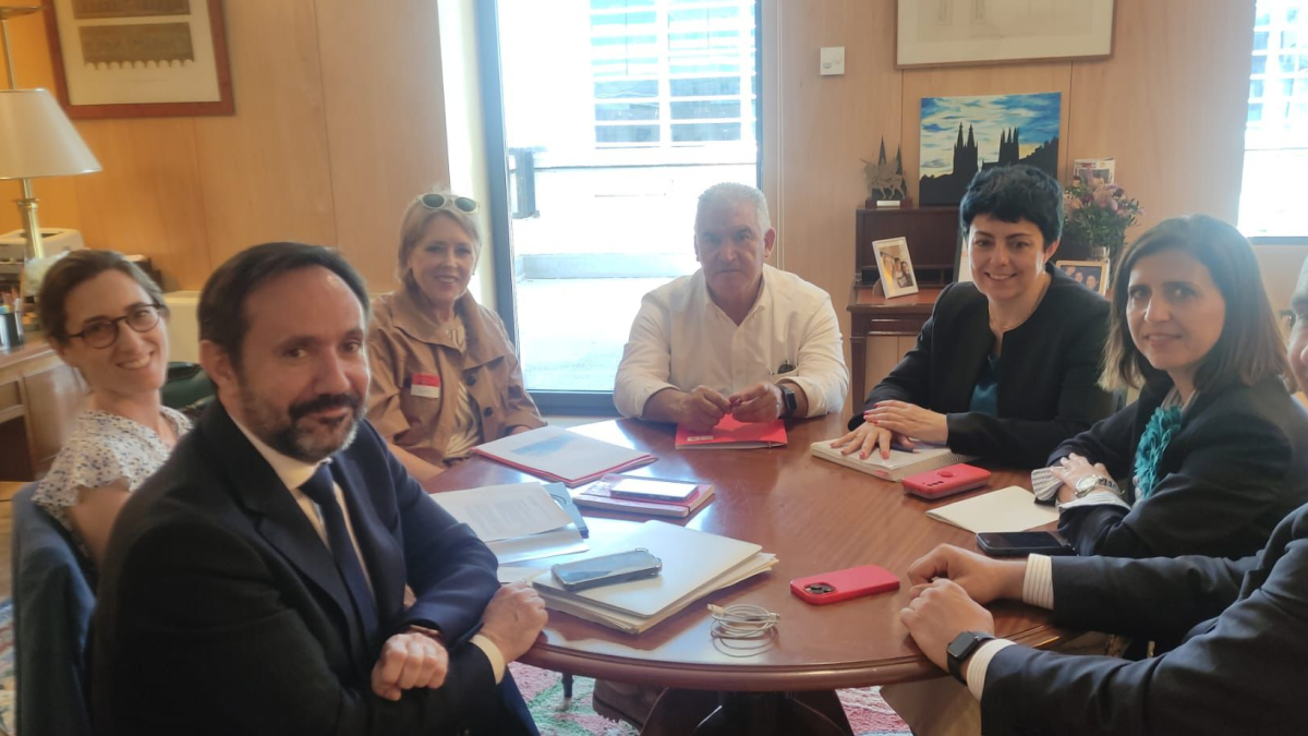 Imagen de la reunión celebrada en el Ministerio de Transportes