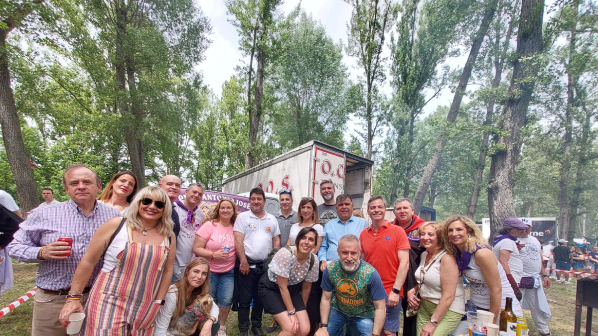 Concejales del Ayuntamiento de Burgos en la Quinta celebrando el Curpillos.