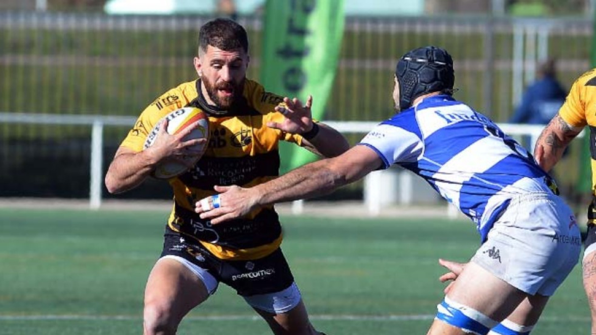 Guillermo Mateu en el partido contra Belenos.