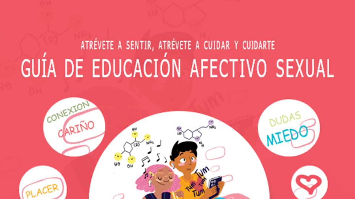 Portada de la Guía Afectivo Sexual que se presentó en marzo de 2021 y cuyos recursos digitales no están disponibles en el portal de Educación de la concejalía de Cultura de Vox.