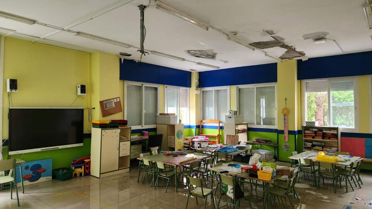 En algunos lugares se ha acumulado hasta 10 centímetros de agua