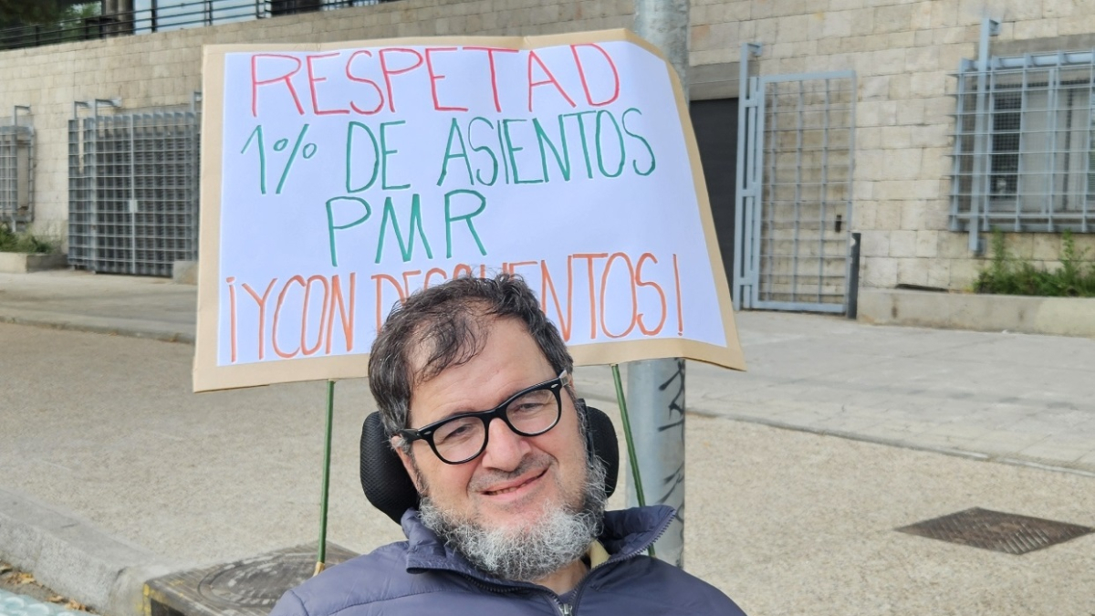 Dabiz Riaño, de nuevo en pie de guerra por los derechos de las personas con discapacidad.