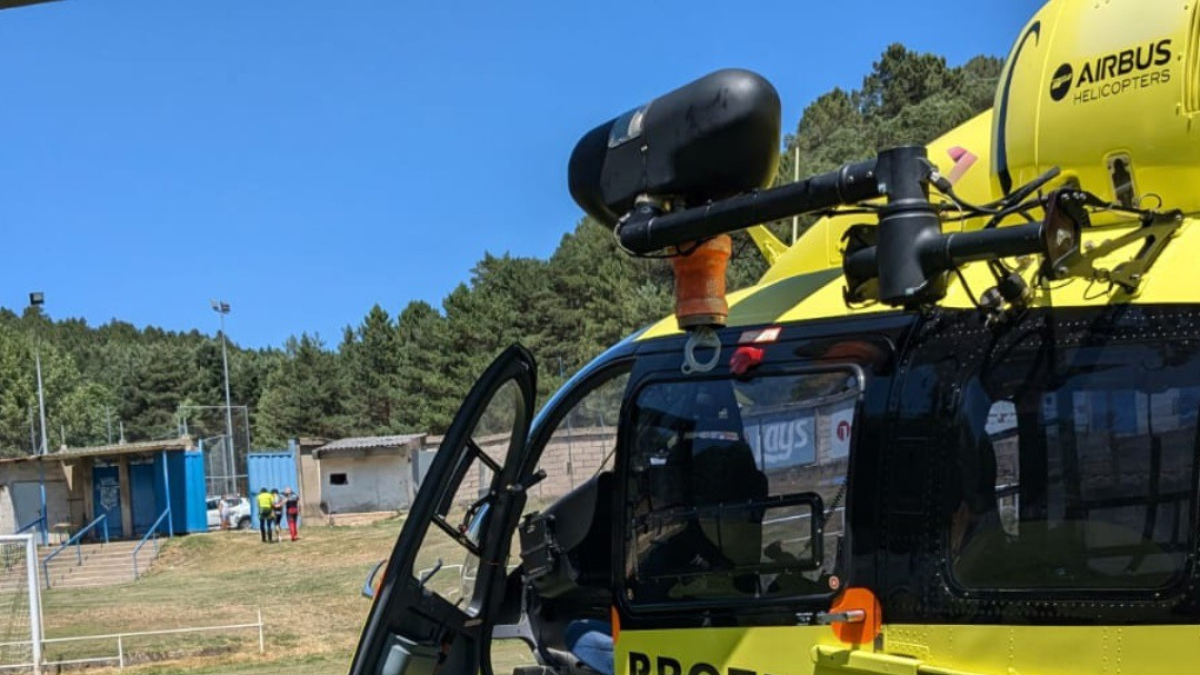 Helicóptero de rescate de la Junta de Castilla y León.