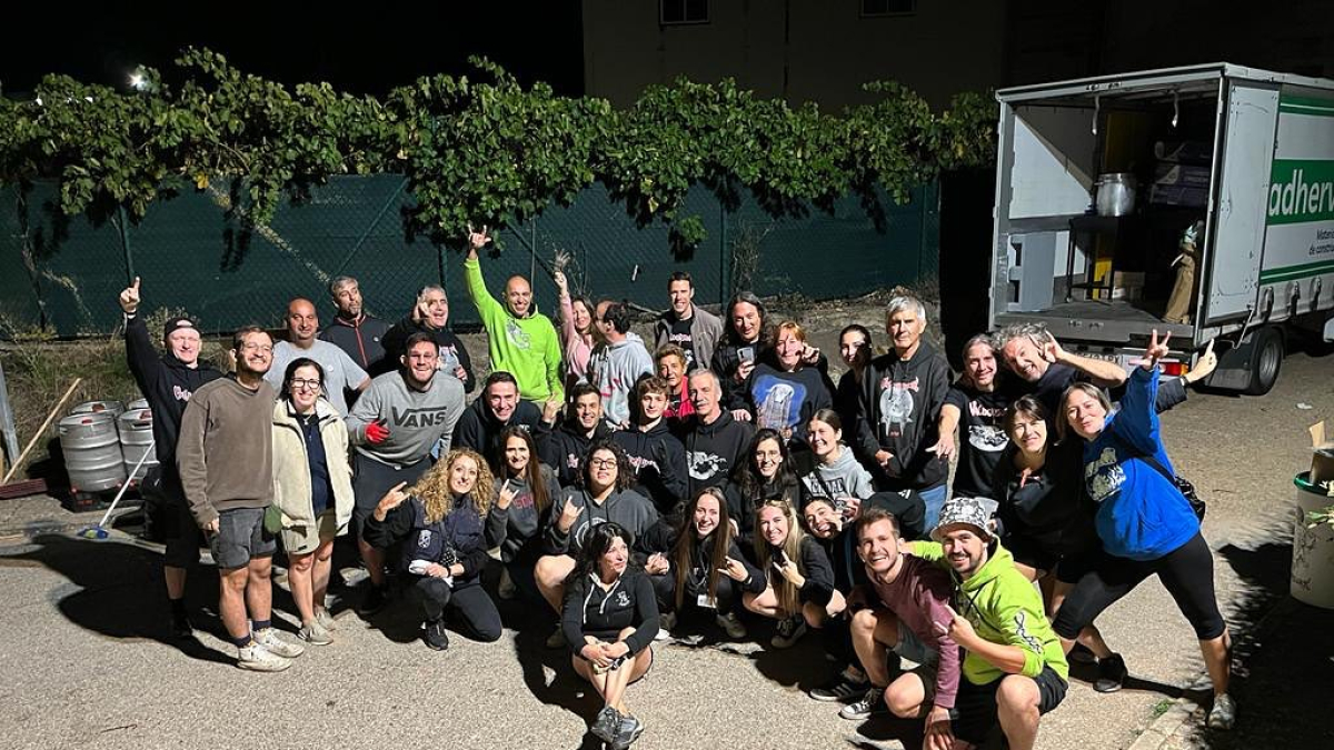 Parte del equipo que se encargó de la organización del festival Valdorrock en 2023.