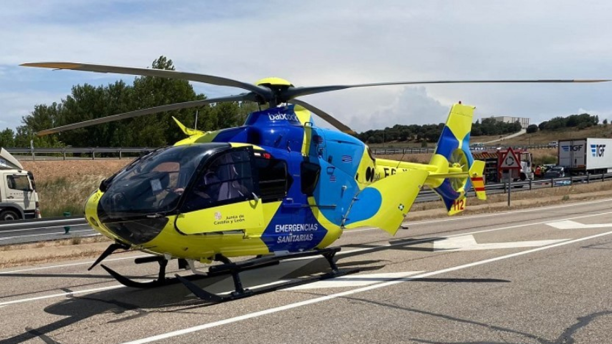 Helicóptero medicalizado de Sacyl.