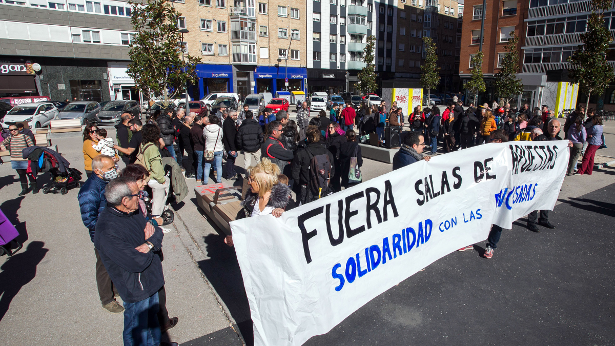 Concentración contra las casas de apuestas.