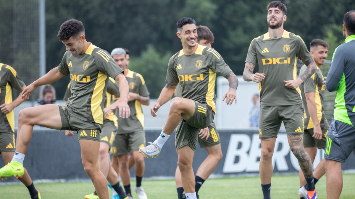Imagen de un entrenamiento del Burgos CF.