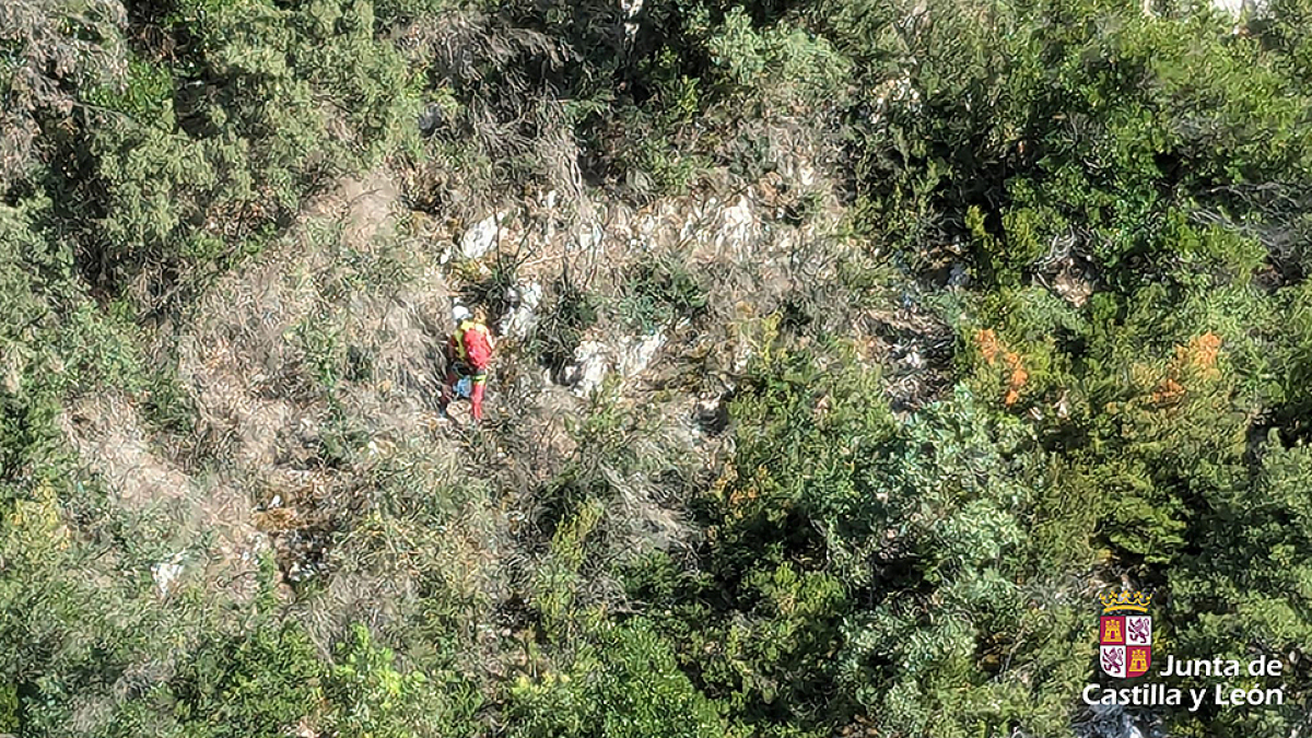 Imagen del rescate en Bozoó.