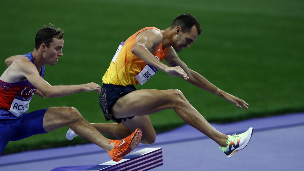 Dani Arce, durante la carrera