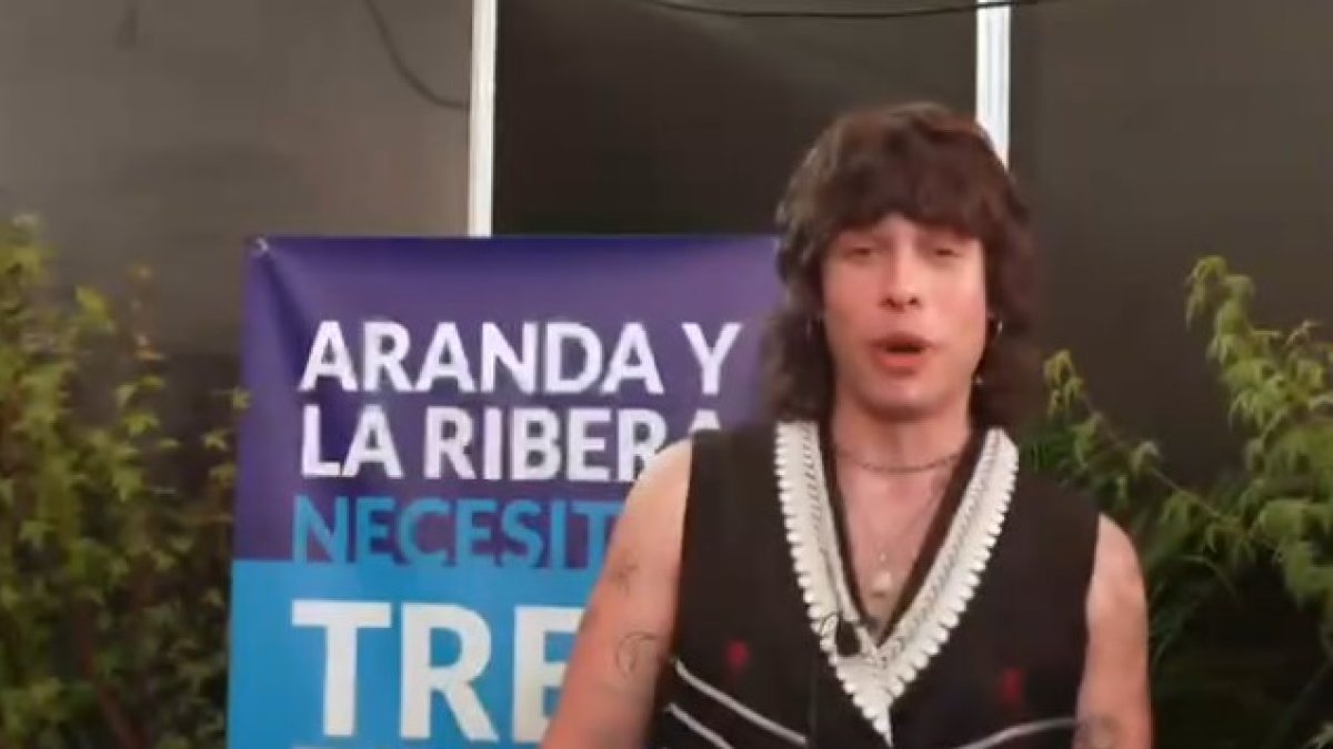 Leo Rizzi en el vídeo de los artistas del Sonorama 2023 apoyando el tren directo.