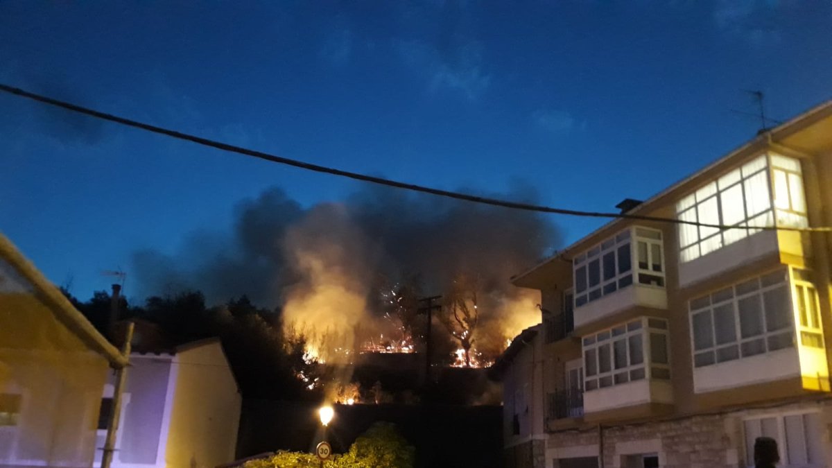 Imagen del incendio.