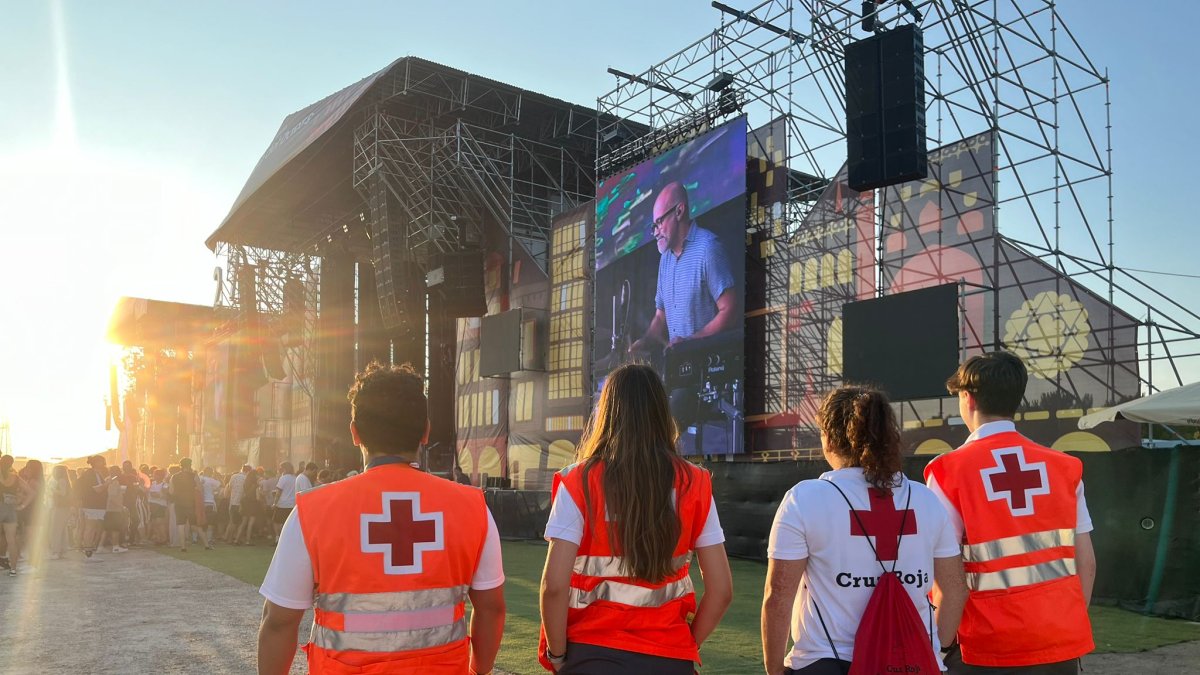 Voluntarios de Cruz Roja en Sonorama.