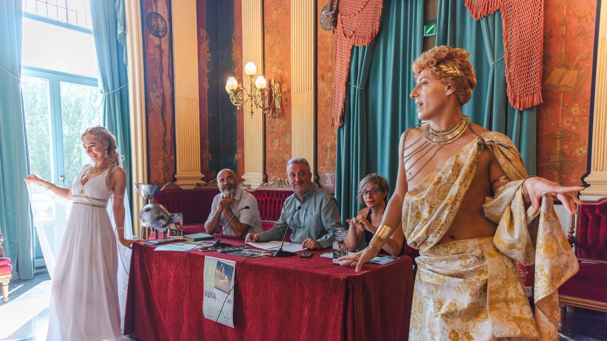 Violeta Ollauri, Alex Britos, Óscar Niño, Cristina Salce y Fran de Benito en la presentación de 'Camino'.
