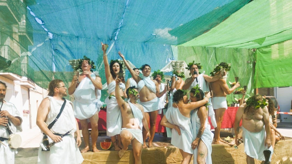 La comida fue una auténtica bacanal.