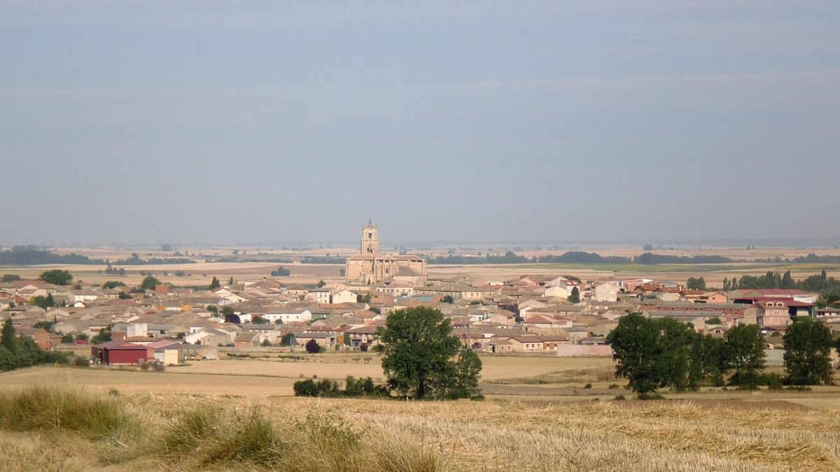 Vista general de la localidad de Sasamón.