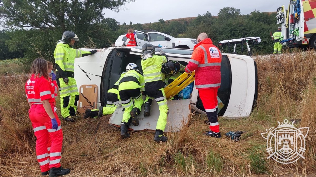 Imagen del rescate en Burgos