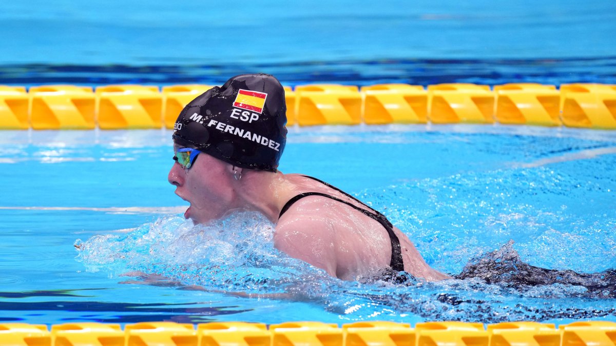 Marta Fernández Infante, en una competición, en una imagen de archivo. John Walton/PA Wire/dpa