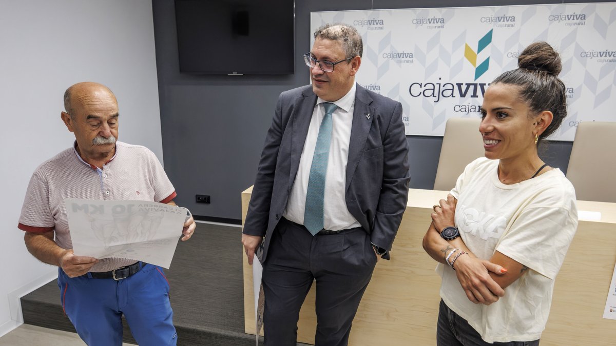 Benjamín Álvarez, Germán Martínez y Lidia Campo.