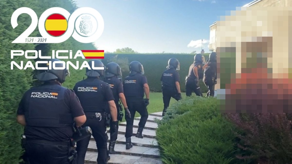 Imagen de la intervención policial.