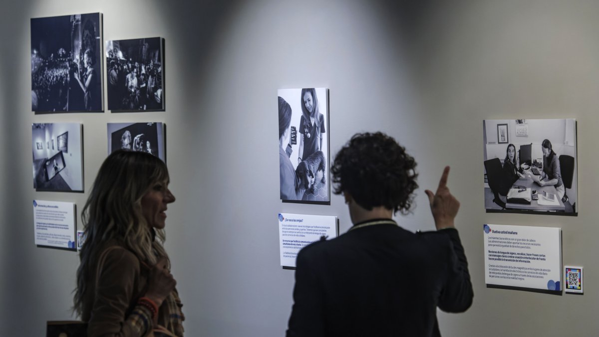 Imagen de la exposición de Círculo Solidario.