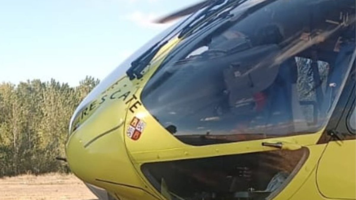 Helicóptero del Servicio de Emergencias de Castilla y León.