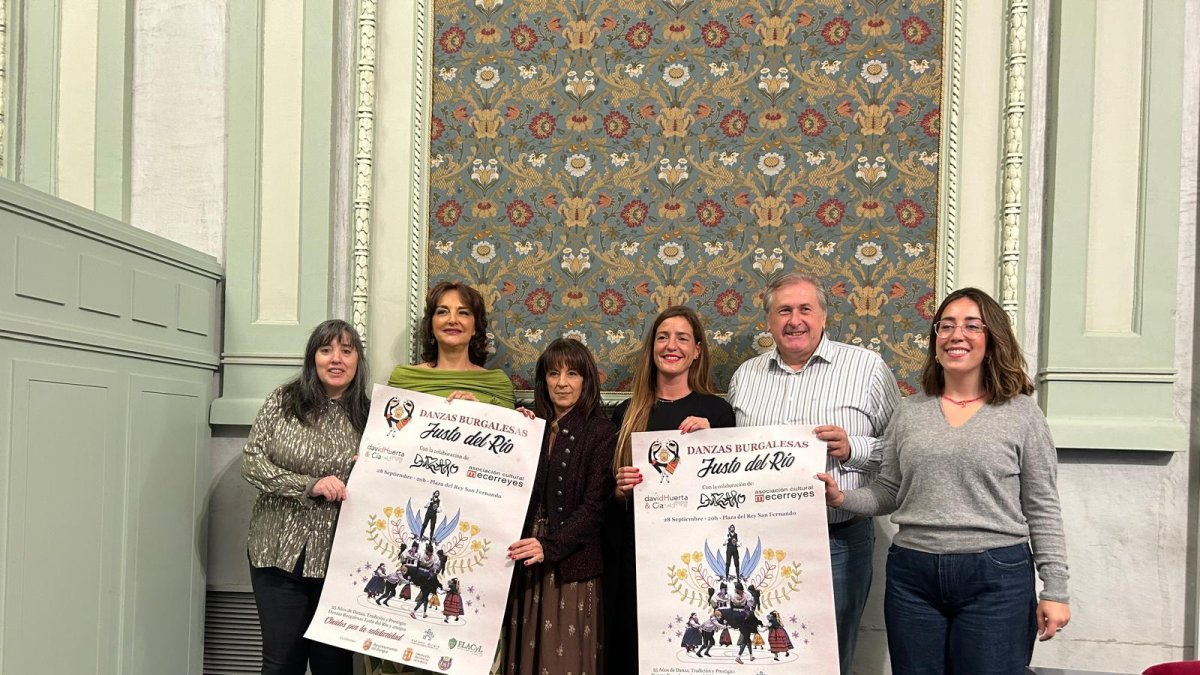 Un momento de la presentación del Festival de Danzas Justo del Río con la participación de Autismo Burgos y Elacyl.