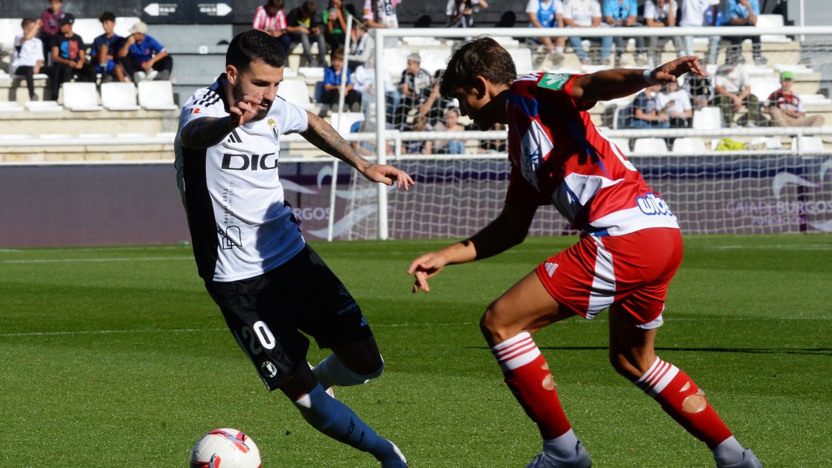 'Pipa', durante el partido contra el Granada.