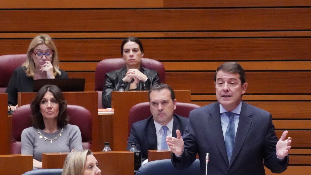 Intervención del presidente de la Junta Alfonso Fernández Mañueco en el Pleno de las Cortes