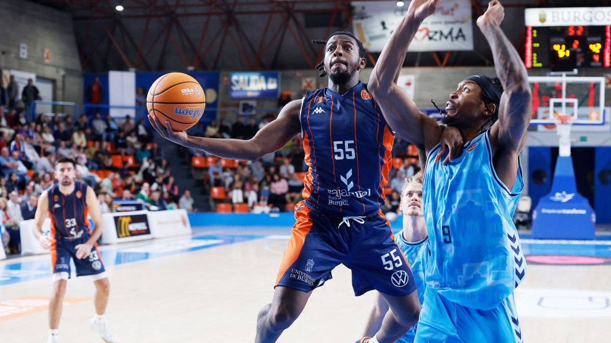 Lance Jones, durante el partido contra Palencia.