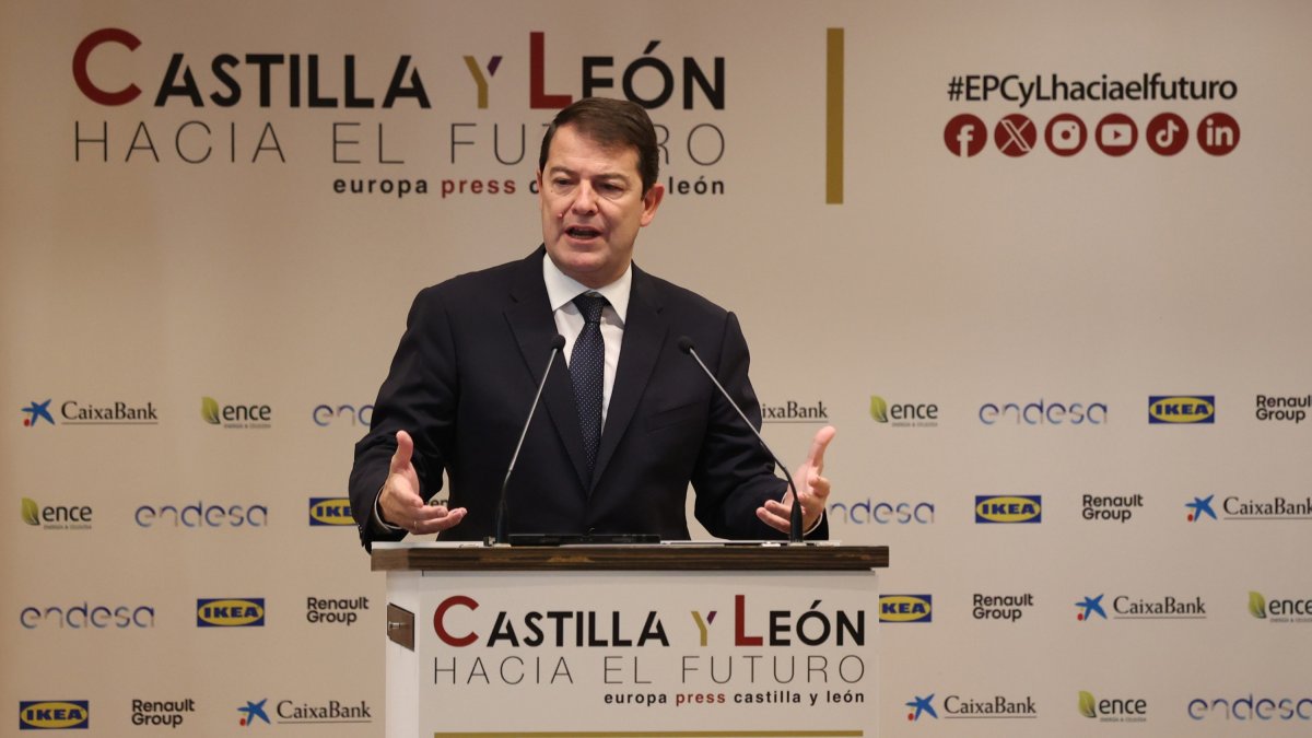 El presidente de la Junta Alfonso Fernández Mañueco ha inaugurado las jornadas de Europa press Castilla y León hacia el futuro.