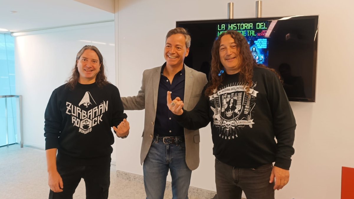 Carlos Medrano, César Barriada e Israel Hernando presentan 'La historia del Heavy Metal'