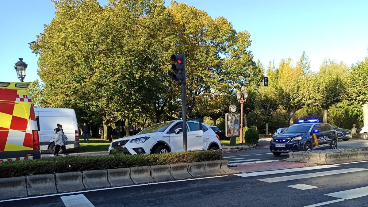 Imagen del accidente en la calle del Carmen.