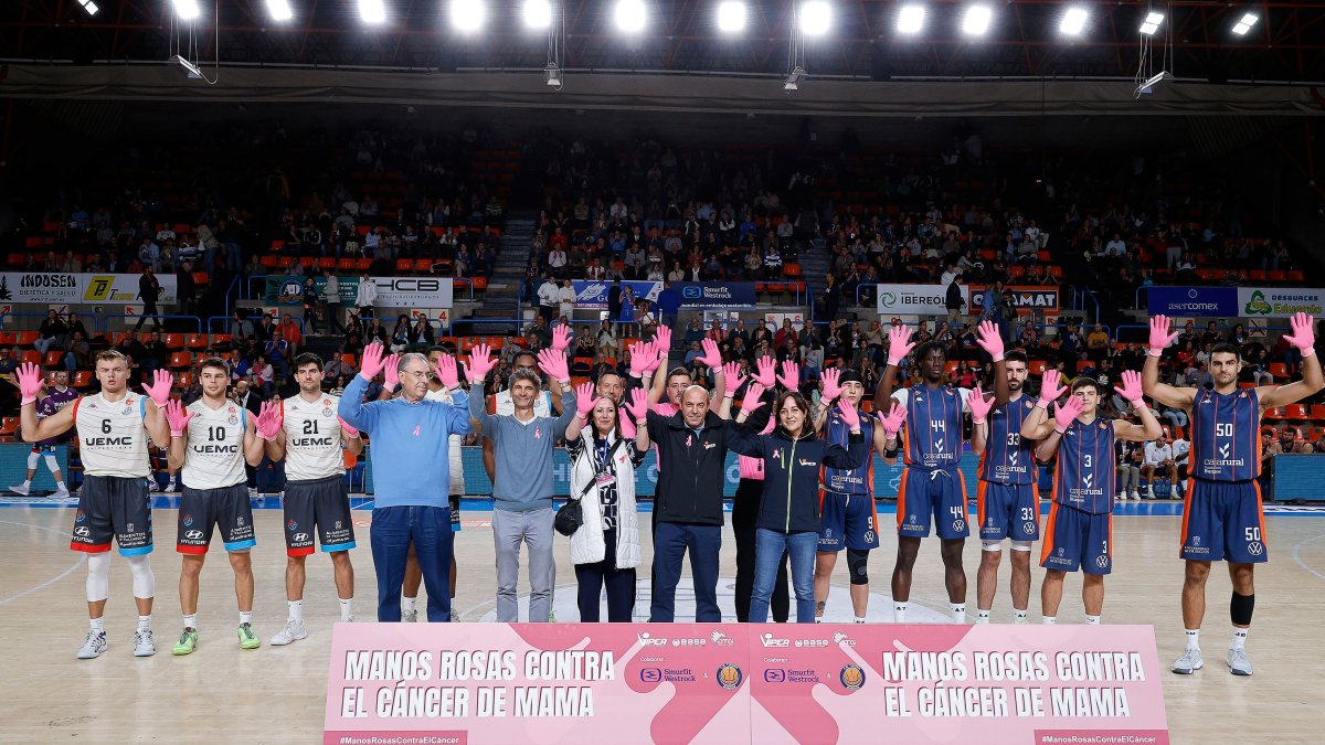 Imagen del partido entre el Grupo Ureta Tizona Burgos y el Valladolid.