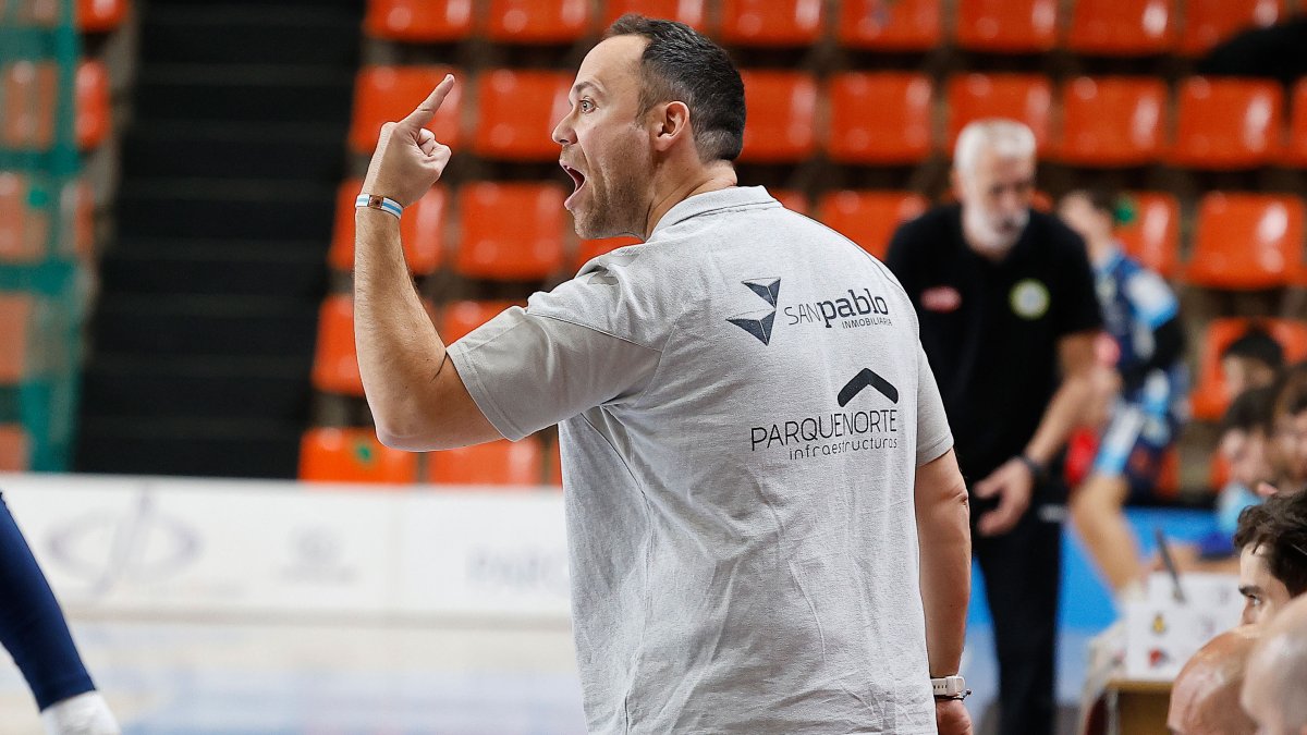 Roi Sánchez, durante un partido del UBU San Pablo Burgos.
