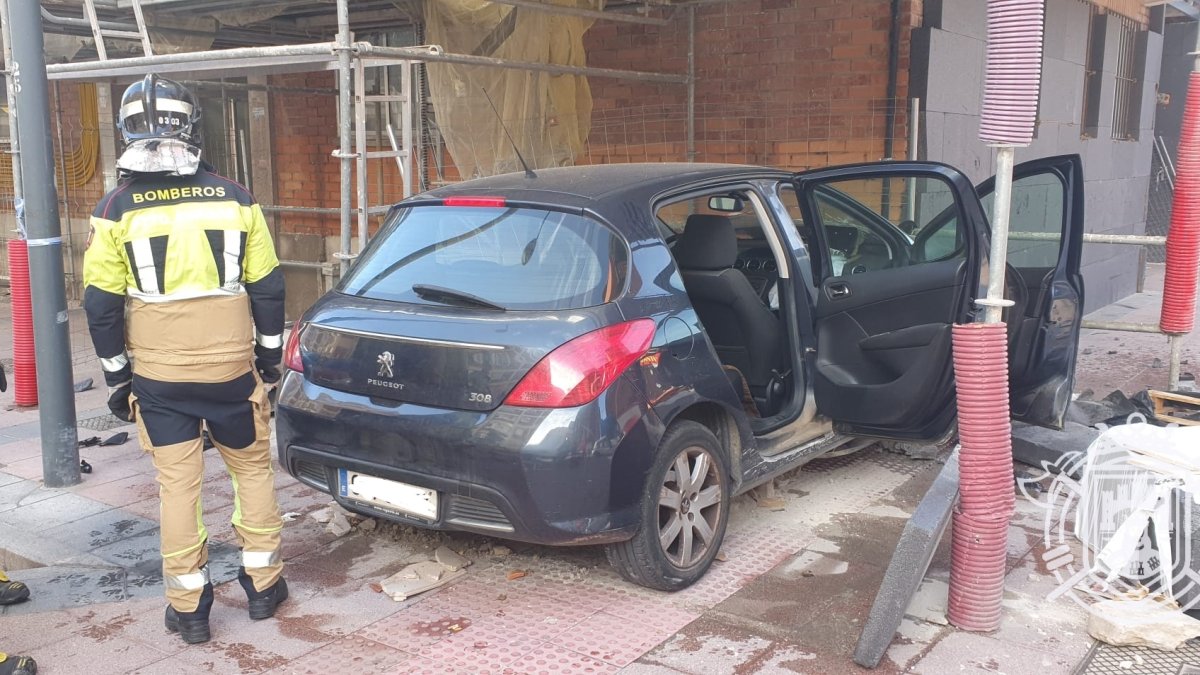 Imagen del vehículo accidentado.