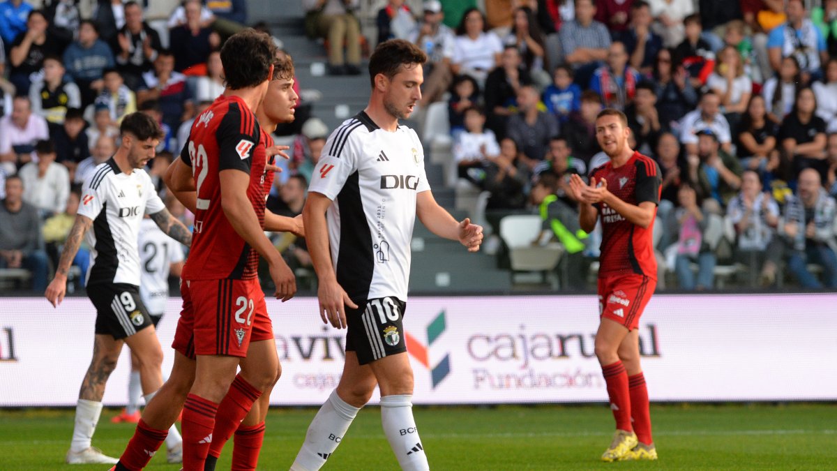 Borja Sánchez, durante el partido contra el Mirandés.