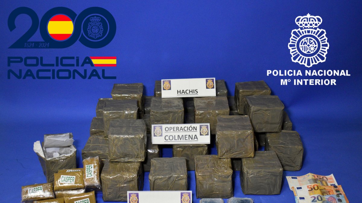 Detienen al principal distribuidor de hachís en Burgos con 16 kilos que traía del sur de España.