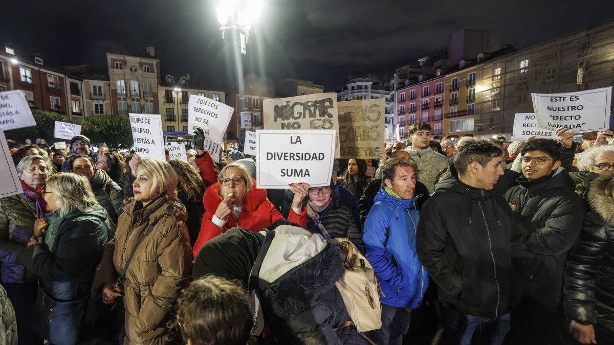 Manifestación contra lar retirada de las ayudas a las ONG que trabajan con migrantes en noviembre.
