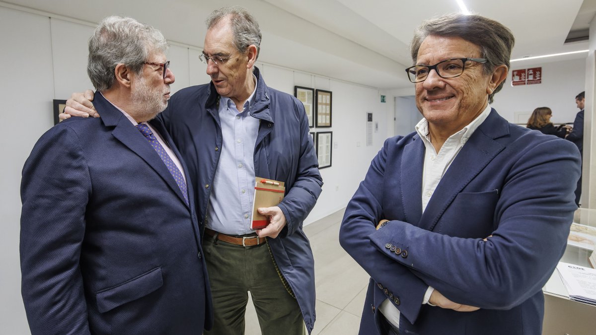 Santiago Aparicio, Miguel Ángel Benavente y Francisco Javier Blasco.