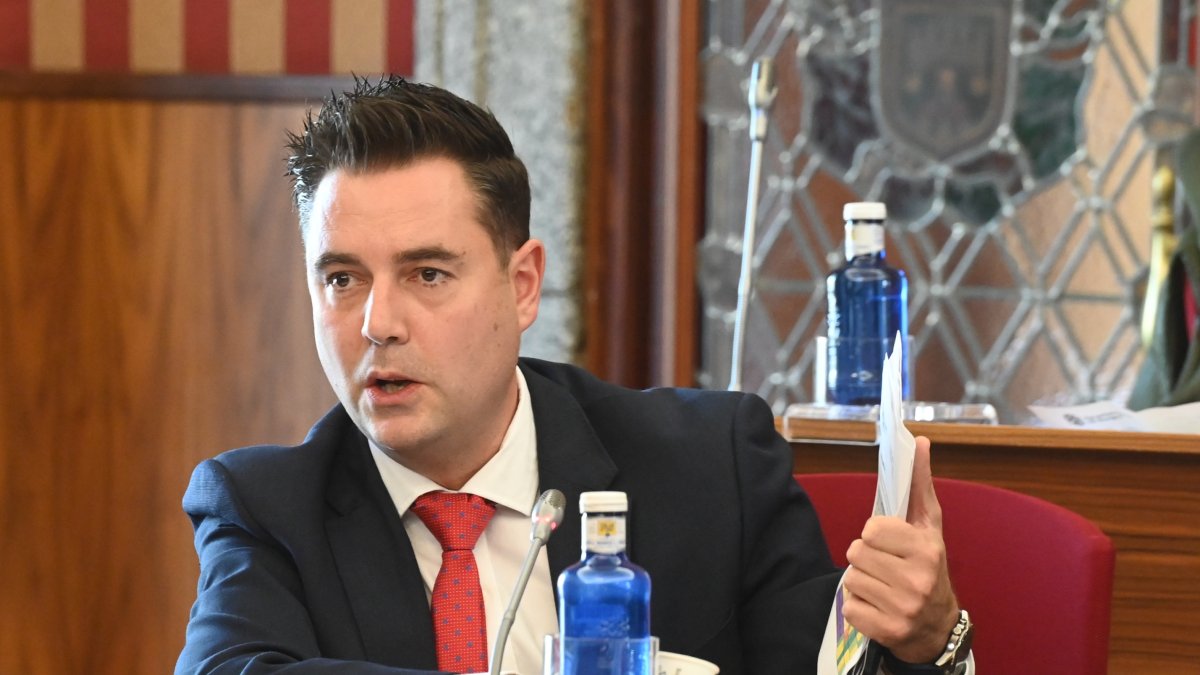 Daniel de la Rosa, en el Pleno de noviembre.