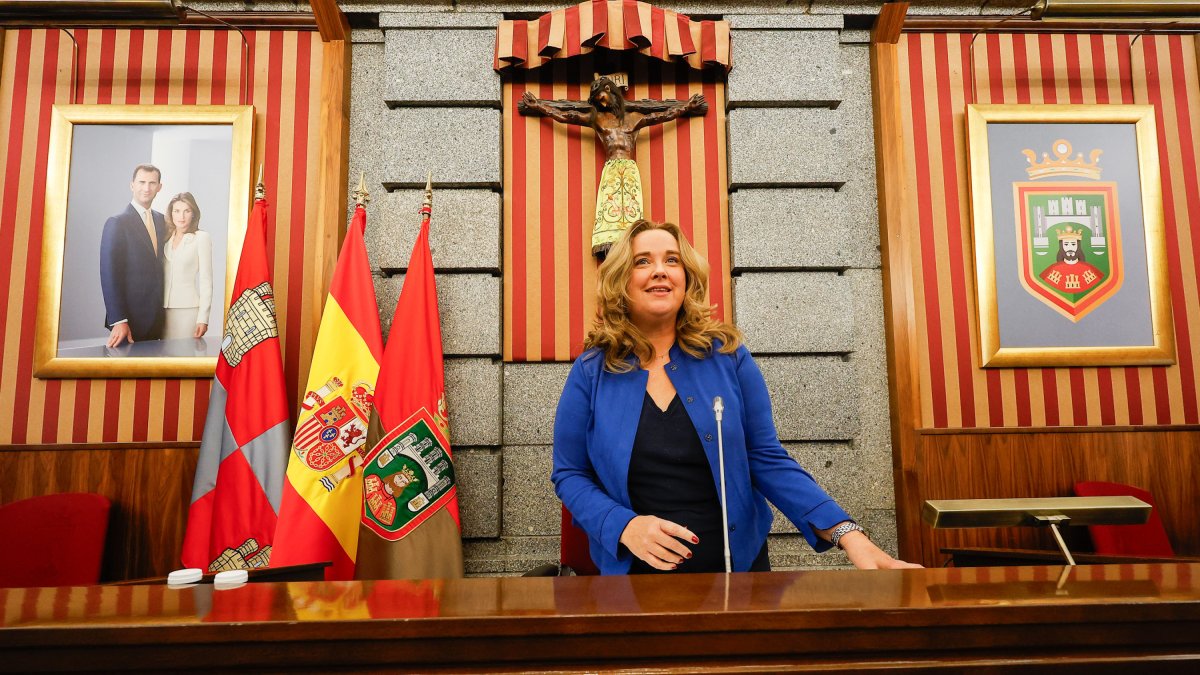 La alcaldesa en el pleno municipal del pasado viernes 22 de noviembre.