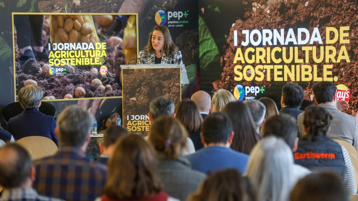 María González, en la Jornada de Agricultura Sostenible de PepsiCo y Lay's en Burgos.
