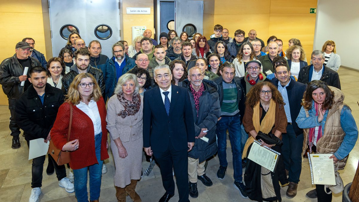 Entrega de los diplomas del Programa de Formación y Empleo.