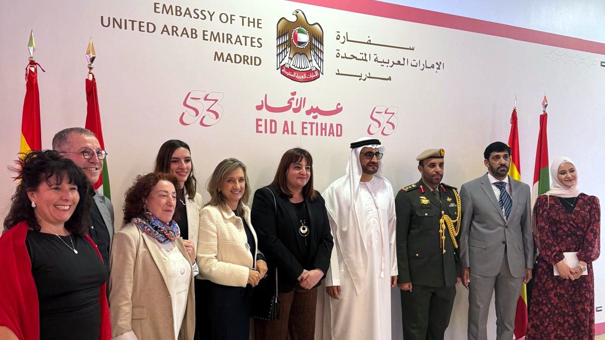 Una delegación de la UBU, en el Día Nacional de los Emiratos Árabes Unidos.